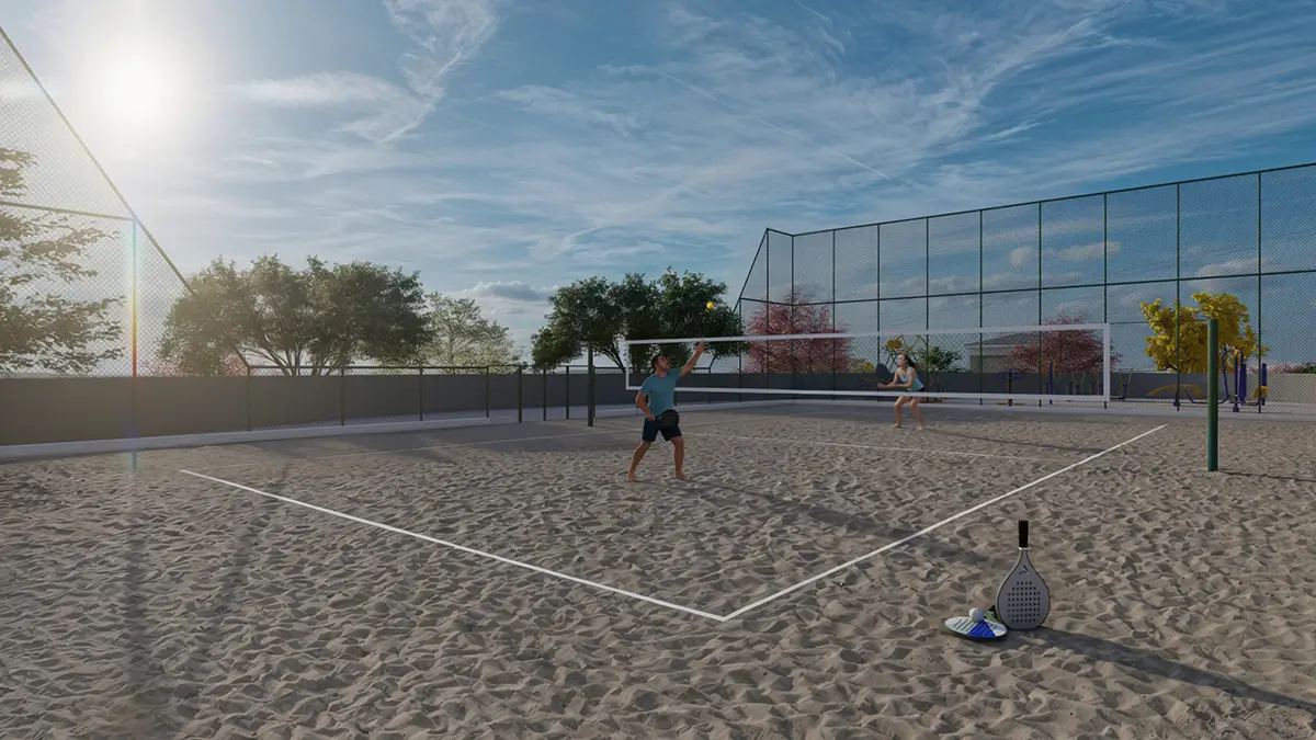 Quadra de Beach Tennis — Residencial Bosque da Mata