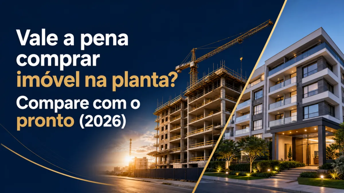 Vale a pena comprar imóvel na planta? Compare com o pronto (2026)